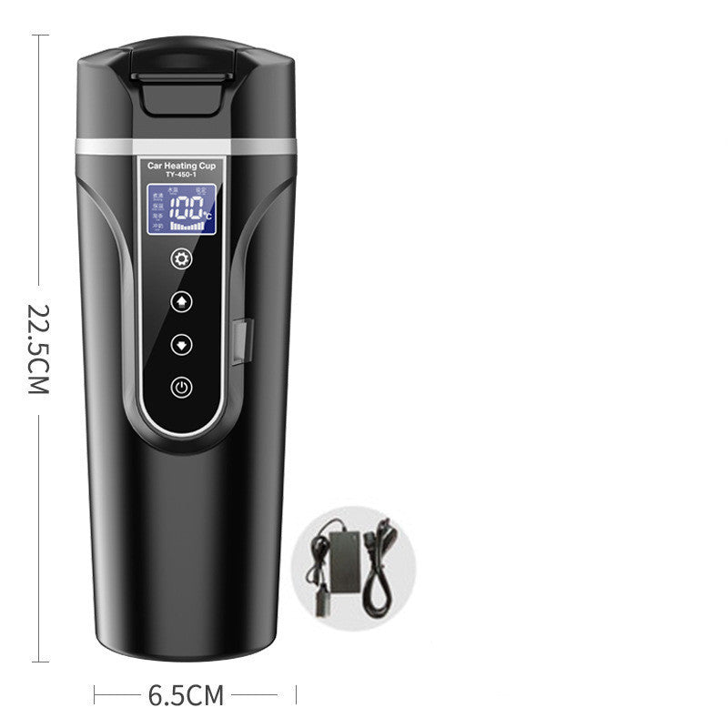 Portable Car Bottle Smart Touch Digital Display Insulated Cup Home Traveling Heating Cup Water Bottle $163.16 Dana Fashion Color: Black 2 Dana's Kitchen Overview Not easy to Leak&Anti-scald mouth Plug and play easy to operate Food grade Tritan Material ba