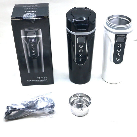 Portable Car Bottle Smart Touch Digital Display Insulated Cup Home Traveling Heating Cup Water Bottle $115.97 Dana Fashion Color: Black Dana's Kitchen Overview Not easy to Leak&Anti-scald mouth Plug and play easy to operate Food grade Tritan Material baby