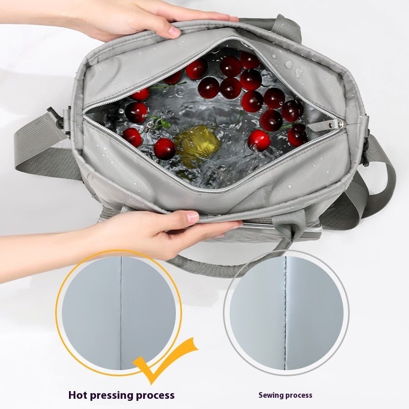 Portable Commuting Fashion Bento Ice Pack Student Heat Preservation $34.74 Dana Fashion Color: Black Women's Bags Product information: Color: portable large capacity ice pack Gray, portable large capacity ice pack black, portable large capacity ice pack p