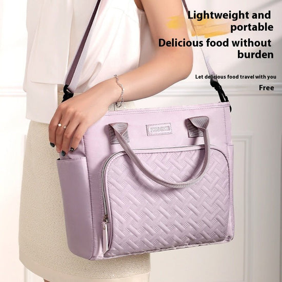 Portable Commuting Fashion Bento Ice Pack Student Heat Preservation $34.74 Dana Fashion Color: Black Women's Bags Product information: Color: portable large capacity ice pack Gray, portable large capacity ice pack black, portable large capacity ice pack p