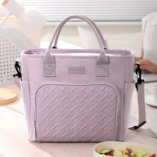 Portable Commuting Fashion Bento Ice Pack Student Heat Preservation $34.74 Dana Fashion Color: Purple Women's Bags Product information: Color: portable large capacity ice pack Gray, portable large capacity ice pack black, portable large capacity ice pack