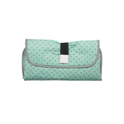 Portable Diaper Changing Pad Clutch for Newborn $27.97 Dana Fashion style: Dark green dots Baby & Mother Overview： Not only an ordinary mat but also a sofa cushion Foldable design, easy to carry, does not take up too much space The built-in toy ring allow