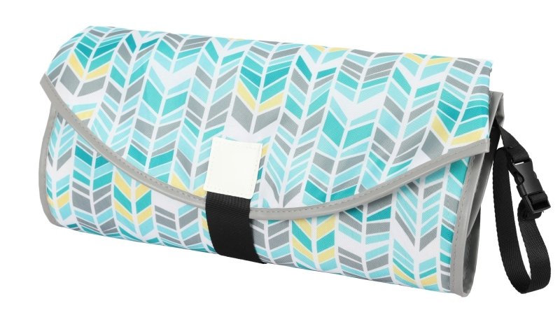 Portable Diaper Changing Pad Clutch for Newborn $27.22 Dana Fashion style: Geometric blue Baby & Mother Overview： Not only an ordinary mat but also a sofa cushion Foldable design, easy to carry, does not take up too much space The built-in toy ring allows