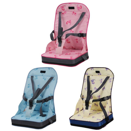 Portable dining chair bag $55.34 Dana Fashion Color: Blue Baby Clothing [Name]: Portable dining chair bag [Specifications]: 30CM × 25CM × 8CM [Material]: Oxford cloth surface + nylon inside + sponge [Color]: sky blue, light yellow, pink. The color of the