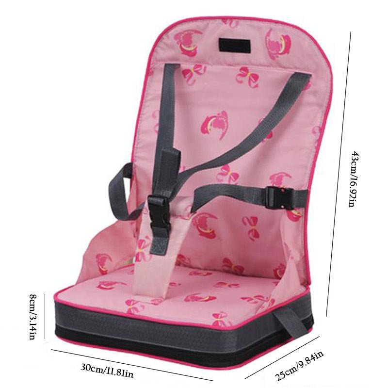 Portable dining chair bag $55.34 Dana Fashion Color: Blue Baby Clothing [Name]: Portable dining chair bag [Specifications]: 30CM × 25CM × 8CM [Material]: Oxford cloth surface + nylon inside + sponge [Color]: sky blue, light yellow, pink. The color of the