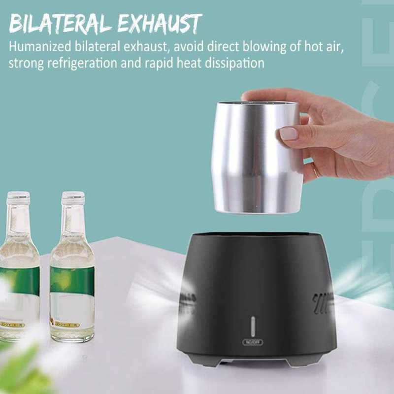 Portable Fast Cooling Cup Electronic Refrigeration Cooler for Beer Wine Beverage Mini Electric Drink Cooler Cup Instant Cooling $89.50 Dana Fashion Color: Black Dana's Kitchen Overview: The cooling cup adopts an advanced ECT semiconductor refrigeration ch