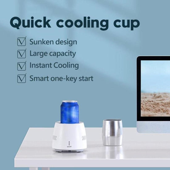 Portable Fast Cooling Cup Electronic Refrigeration Cooler for Beer Wine Beverage Mini Electric Drink Cooler Cup Instant Cooling $89.50 Dana Fashion Color: Black Dana's Kitchen Overview: The cooling cup adopts an advanced ECT semiconductor refrigeration ch