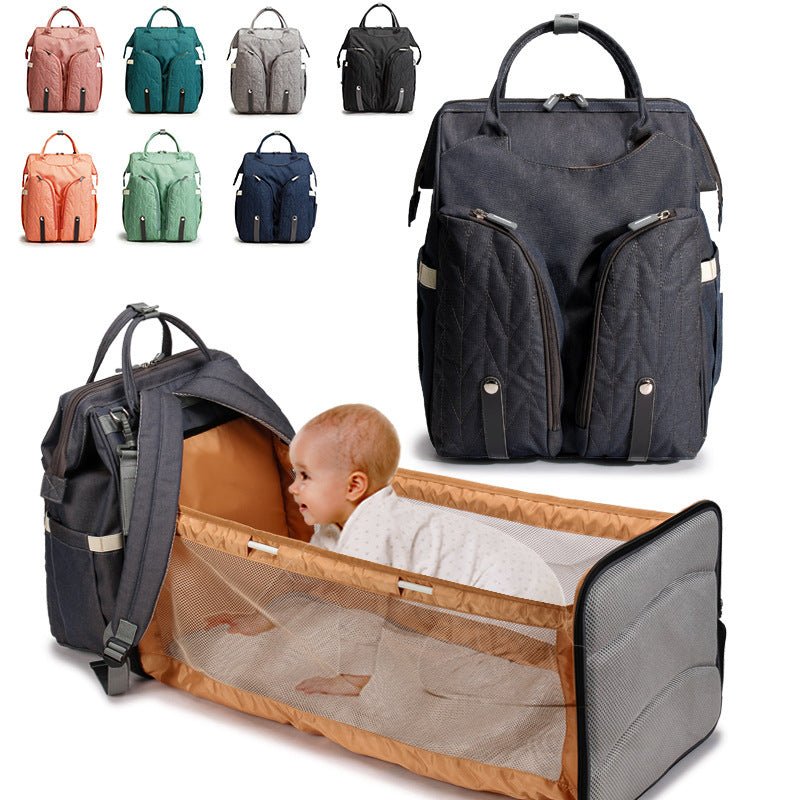 Portable Folding Crib Mummy Bag $108.84 Dana Fashion Color: Black Baby & Mother Specification: Name: Folding crib mummy bag Color: Morandi grey, grass green, dark green, pink, black, light grey, orange, royal blue Size: 32*20*43 (cm) Bed size: 73*23 (cm)