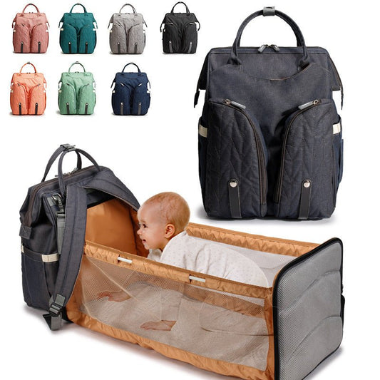 Portable Folding Crib Mummy Bag $108.84 Dana Fashion Color: Black Baby & Mother Specification: Name: Folding crib mummy bag Color: Morandi grey, grass green, dark green, pink, black, light grey, orange, royal blue Size: 32*20*43 (cm) Bed size: 73*23 (cm)