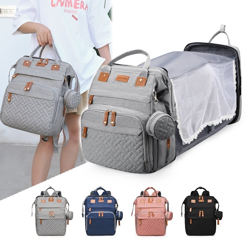Portable Large Capacity Baby Backpack Milk Bottle Insulation Clip Bag $75.99 Dana Fashion Color: Black Women's Bags Product information: Pattern: solid color Lining texture: Polyester Applicable scenario: home storage Color: black, pink, dark blue, gray F