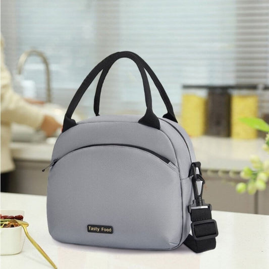 Portable Large Capacity Shoulder Lunch Box Bag $24.31 Dana Fashion Color: Beige Specifications: 26x14.3x21.2cm Women's Bags Product information: Applicable scenario: Kitchen Color: creamy-white, gray, black, pink, green Scope of Application: home Company