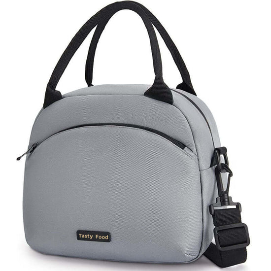 Portable Large Capacity Shoulder Lunch Box Bag $24.31 Dana Fashion Color: Gray Specifications: 26x14.3x21.2cm Women's Bags Product information: Applicable scenario: Kitchen Color: creamy-white, gray, black, pink, green Scope of Application: home Company S