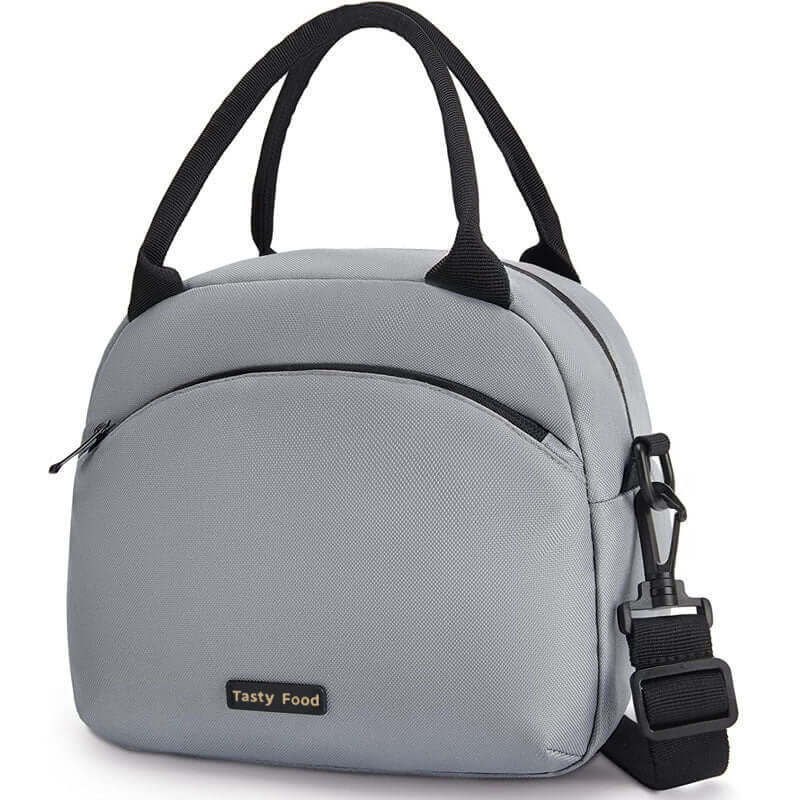 Portable Large Capacity Shoulder Lunch Box Bag $24.31 Dana Fashion Color: Gray Specifications: 26x14.3x21.2cm Women's Bags Product information: Applicable scenario: Kitchen Color: creamy-white, gray, black, pink, green Scope of Application: home Company S