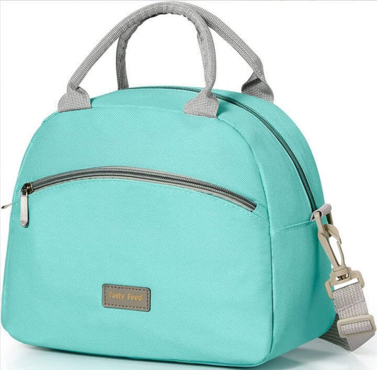 Portable Large Capacity Shoulder Lunch Box Bag $24.31 Dana Fashion Color: Green Specifications: 26x14.3x21.2cm Women's Bags Product information: Applicable scenario: Kitchen Color: creamy-white, gray, black, pink, green Scope of Application: home Company