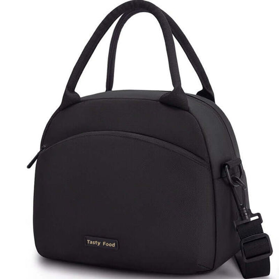 Portable Large Capacity Shoulder Lunch Box Bag $24.31 Dana Fashion Color: Black Specifications: 26x14.3x21.2cm Women's Bags Product information: Applicable scenario: Kitchen Color: creamy-white, gray, black, pink, green Scope of Application: home Company