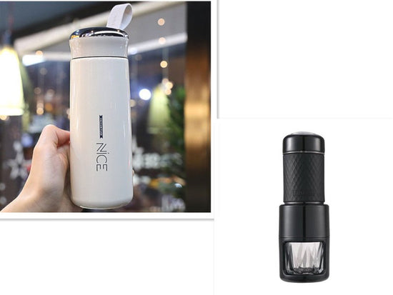 Portable Manual Espresso Coffee Machine $179.00 Dana Fashion Color: Black set Dana's Kitchen Overview: Convenient to carry, easy to clean and use, suitable for use The pressure bar slide is optimized for quieter use. After the slide is optimized, the soun