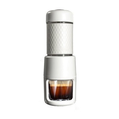 Portable Manual Espresso Coffee Machine $179.00 Dana Fashion Color: white Dana's Kitchen Overview: Convenient to carry, easy to clean and use, suitable for use The pressure bar slide is optimized for quieter use. After the slide is optimized, the sound is