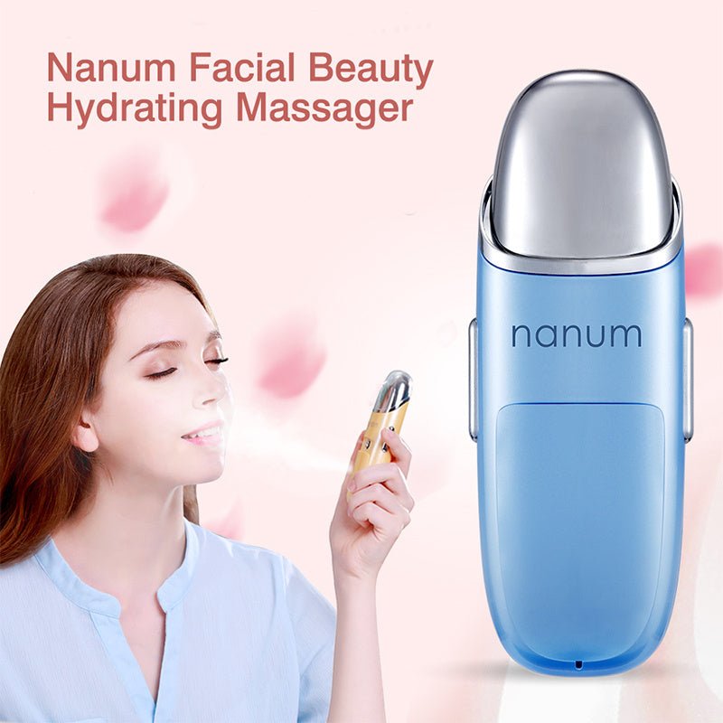 Portable Nano Spray Hydrator For Handheld Face $35.00 Dana Fashion Color: Blue Electrical outlet: USB Beauty Tools Product information: Fog out time: 10 seconds or less Gear: 1 gear Spray heat: cold spray Color: blue, pink, red, purple Input voltage: 5V A