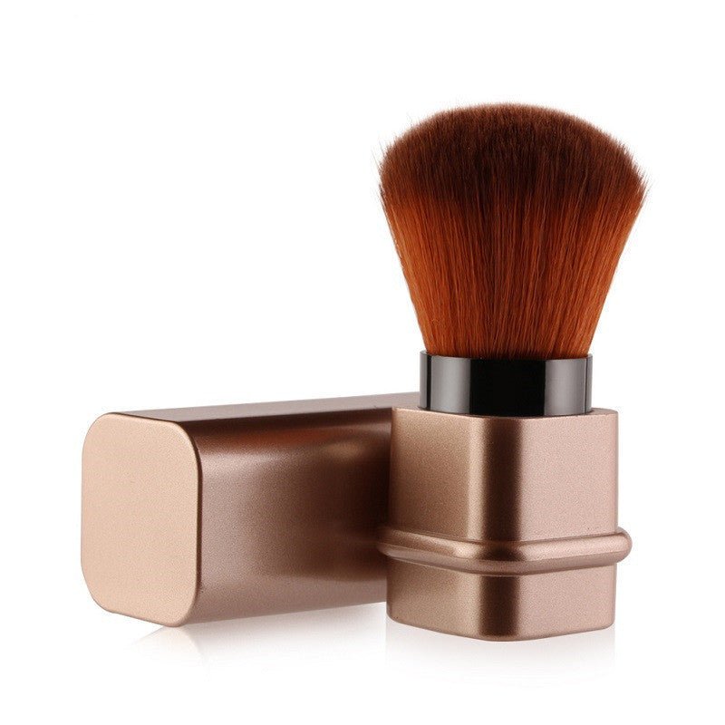 Portable Single Makeup Brush $11.07 Dana Fashion Color: Gold makeup Brush material: man-made fiber Handle material: plastic Handle specifications: portable Applicable people: General Appearance color: square gold, square silver Product weight: 40g Materia
