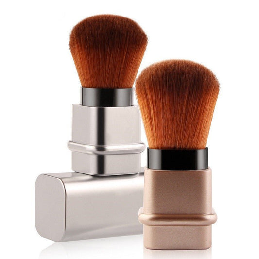 Portable Single Makeup Brush $11.07 Dana Fashion Color: Gold makeup Brush material: man-made fiber Handle material: plastic Handle specifications: portable Applicable people: General Appearance color: square gold, square silver Product weight: 40g Materia
