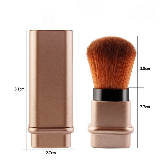 Portable Single Makeup Brush $11.07 Dana Fashion Color: Gold makeup Brush material: man-made fiber Handle material: plastic Handle specifications: portable Applicable people: General Appearance color: square gold, square silver Product weight: 40g Materia
