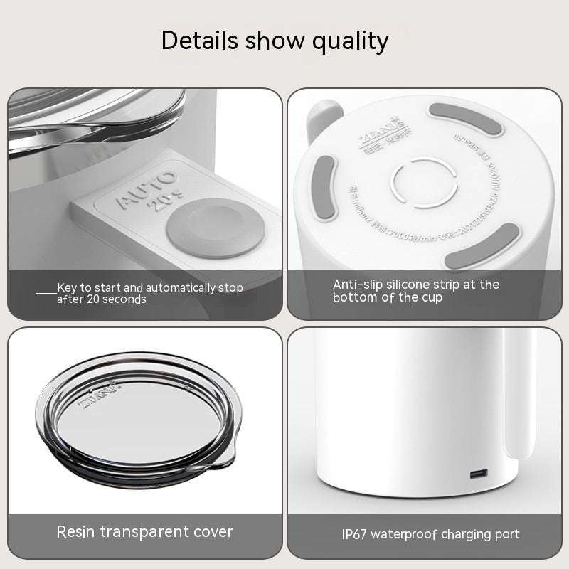 Portable Smart Magnetic Automatic Mixing Coffee Cup Rechargeable Rotating Home Office Travel Stirring Cup $59.90 Dana Fashion Color: Black capacity: 360ml Dana's Kitchen Overview: 1.【Automatic Stirring Mug】This electric self-stirring mug features a built-