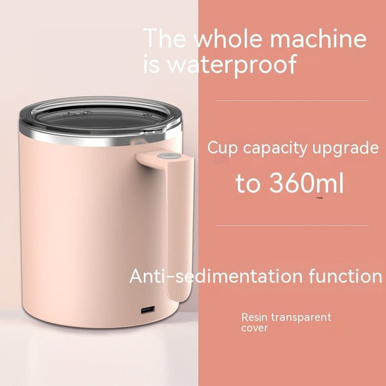 Portable Smart Magnetic Automatic Mixing Coffee Cup Rechargeable Rotating Home Office Travel Stirring Cup $59.90 Dana Fashion Color: Pink capacity: 360ml Dana's Kitchen Overview: 1.【Automatic Stirring Mug】This electric self-stirring mug features a built-i