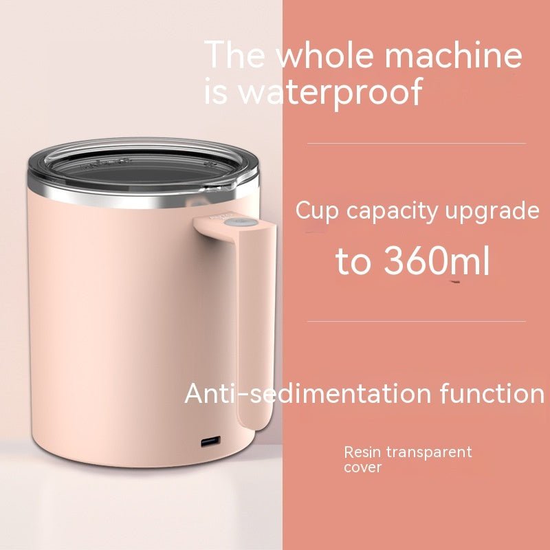 Portable Smart Magnetic Automatic Mixing Coffee Cup Rechargeable Rotating Home Office Travel Stirring Cup $59.90 Dana Fashion Color: Pink capacity: 360ml Dana's Kitchen Overview: 1.【Automatic Stirring Mug】This electric self-stirring mug features a built-i