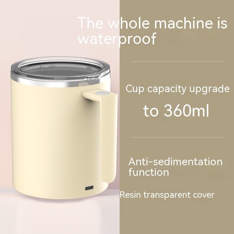 Portable Smart Magnetic Automatic Mixing Coffee Cup Rechargeable Rotating Home Office Travel Stirring Cup $59.90 Dana Fashion Color: Macaron Milky White capacity: 360ml Dana's Kitchen Overview: 1.【Automatic Stirring Mug】This electric self-stirring mug fea