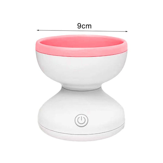 Portable USB Makeup Brush Cleaner Machine Electric Cosmetic Brush Cleaning Washing Tools Automatic Clean Makeup Brushes $34.75 Dana Fashion Color: Pink and white makeup Overview: Quick & Easy to clean Does not damage the brush Mess-free Portable/Easy to c
