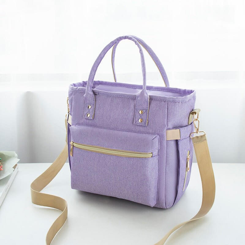 Portable Zipper Convenient Oxford Cloth Multifunctional Bento Thermal Insulated Lunch Bag $39.79 Dana Fashion Color: Purple Women's Bags Product information: Applicable scenario: Bento thermal insulated lunch bag Color: purple, pink, sapphire blue, sky bl