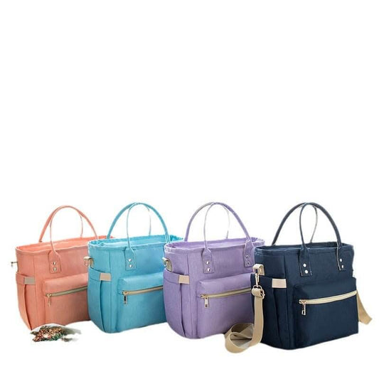 Portable Zipper Convenient Oxford Cloth Multifunctional Bento Thermal Insulated Lunch Bag $39.79 Dana Fashion Color: Pink Women's Bags Product information: Applicable scenario: Bento thermal insulated lunch bag Color: purple, pink, sapphire blue, sky blue