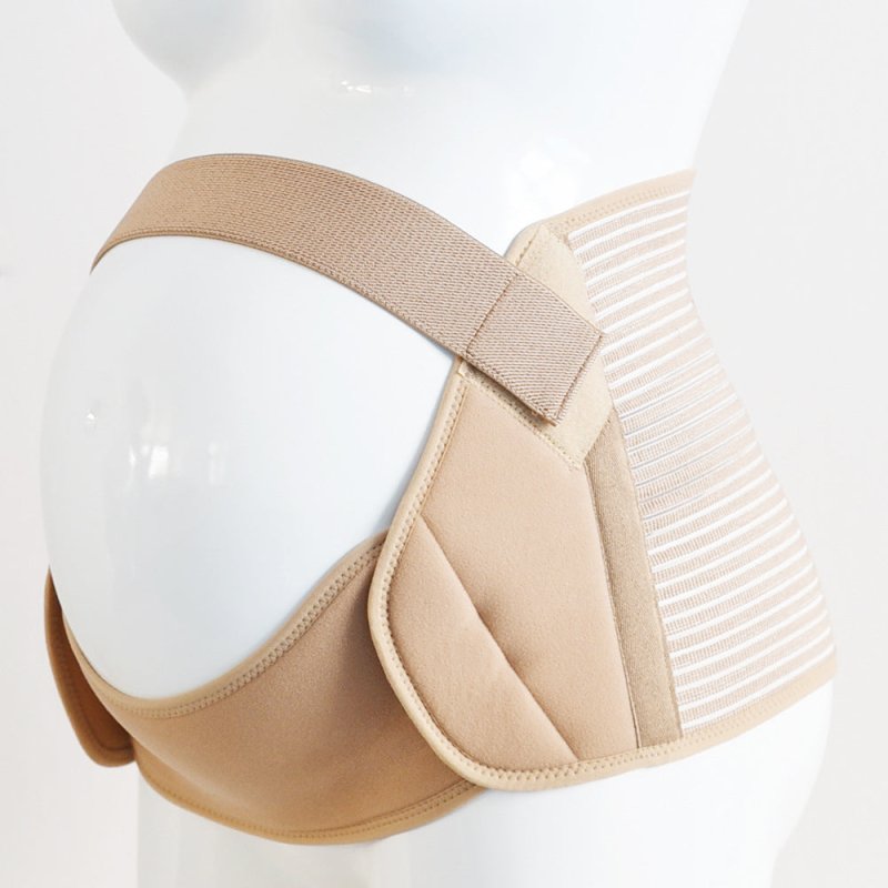 Pregnant Belly Support Belt Velcro Breathable Relief Waist Support Belt Adjustable Tire Belt Cross-Border $18.28 Dana Fashion Color: Skin color Size: L Baby & Mother Product information: Material: elastic Applicable scene: health massage, fitness and body