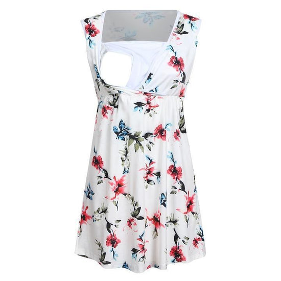 Pregnant Women Floral Printed Vest Maternity $20.12 Dana Fashion Color: Blue Size: L Baby & Mother Fabric name: Cotton 1. Asian sizes are 1 to 2 sizes smaller than European and American people. Choose the larger size if your size between two sizes. Please