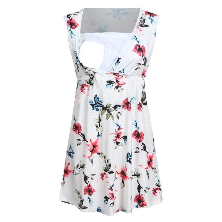 Pregnant Women Floral Printed Vest Maternity $20.12 Dana Fashion Color: Blue Size: L Baby & Mother Fabric name: Cotton 1. Asian sizes are 1 to 2 sizes smaller than European and American people. Choose the larger size if your size between two sizes. Please