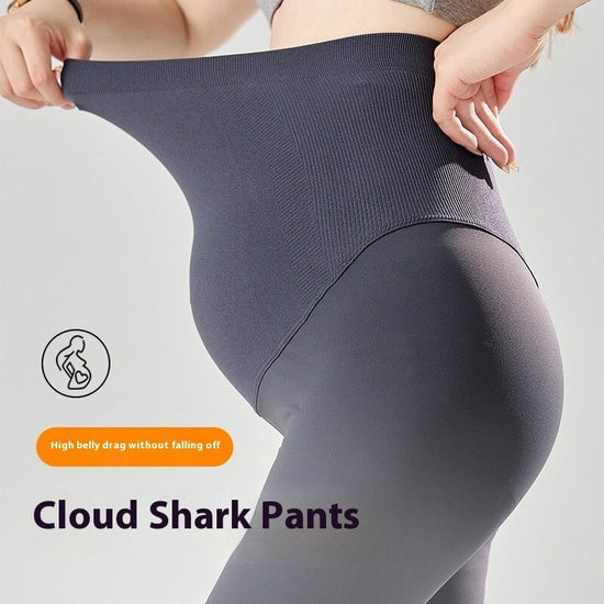 Pregnant Women Outwear Winter Wear Seamless Belly Support Sanding Yoga Pants $55.50 Dana Fashion Color: Black Plus Velvet Size: L Women's clothing Product information: Thickness: medium Fabric name: Nylon Color: Black brushed, dark gray brushed, milk Brow