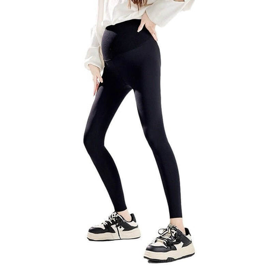 Pregnant Women Outwear Winter Wear Seamless Belly Support Sanding Yoga Pants $55.50 Dana Fashion Color: Black Plus Velvet Size: L Women's clothing Product information: Thickness: medium Fabric name: Nylon Color: Black brushed, dark gray brushed, milk Brow