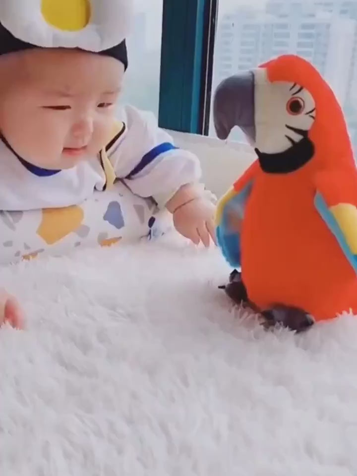Electric Talking Parrot Plush Toy Cute Speaking Record Repeats $35.14 Dana Fashion Color: Blue Baby & Mother Electric Talking Parrot Plush Toy Cute Speaking Record Repeats Waving Wings Electroni Bird Stuffed Plush Toy Kids Birthday Gift SHAKING DANCE: Tur