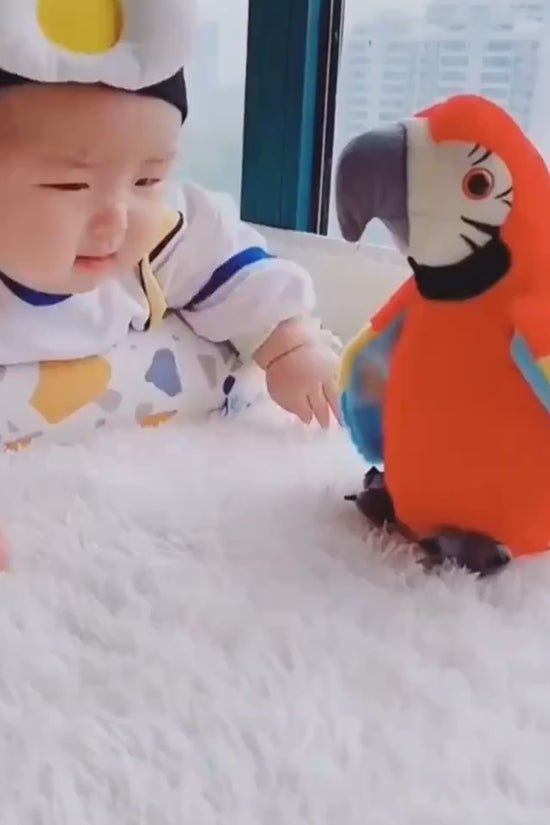 Electric Talking Parrot Plush Toy Cute Speaking Record Repeats $35.14 Dana Fashion Color: Blue Baby & Mother Electric Talking Parrot Plush Toy Cute Speaking Record Repeats Waving Wings Electroni Bird Stuffed Plush Toy Kids Birthday Gift SHAKING DANCE: Tur