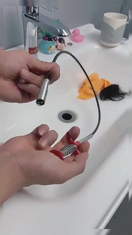 60CM Sewer Dredger Spring Pipe Dredging Tool Household Hair Cleaner Drain Clog Remover Cleaning Tools Household For Kitchen Sink Kitchen Gadgets $18.00 Dana Fashion Color: Black 160cm Dana's Kitchen Overview: Good ductility, with a grip, better to clear t