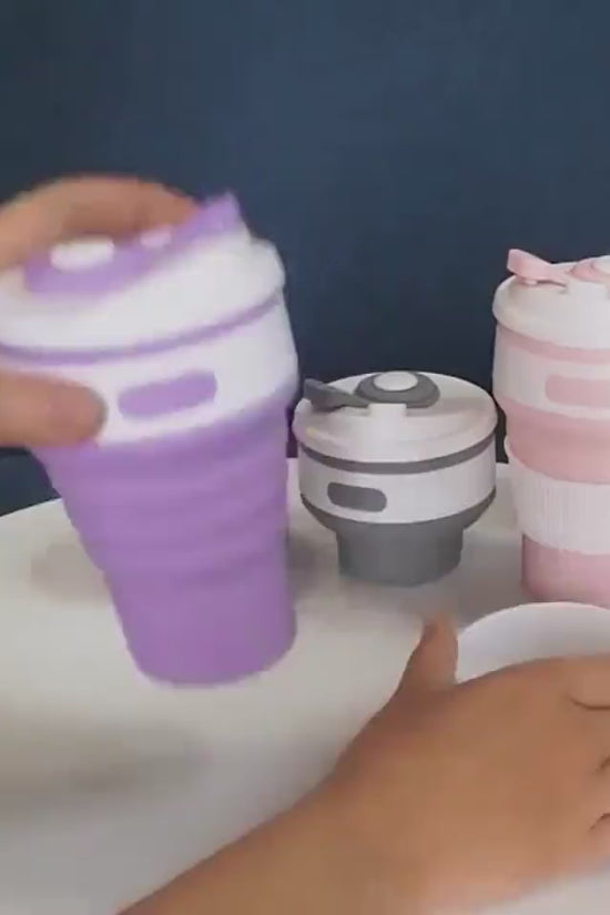Coffee Mugs Travel Collapsible Silicone Cup Folding Water Cups BPA FREE Food Grade Drinking Ware Mug Tea Coffee Cups $25.50 Dana Fashion Color: Bule Dana's Kitchen Overview: This is a safe and healthy cup. Produced with food-grade safety silicone. Excelle