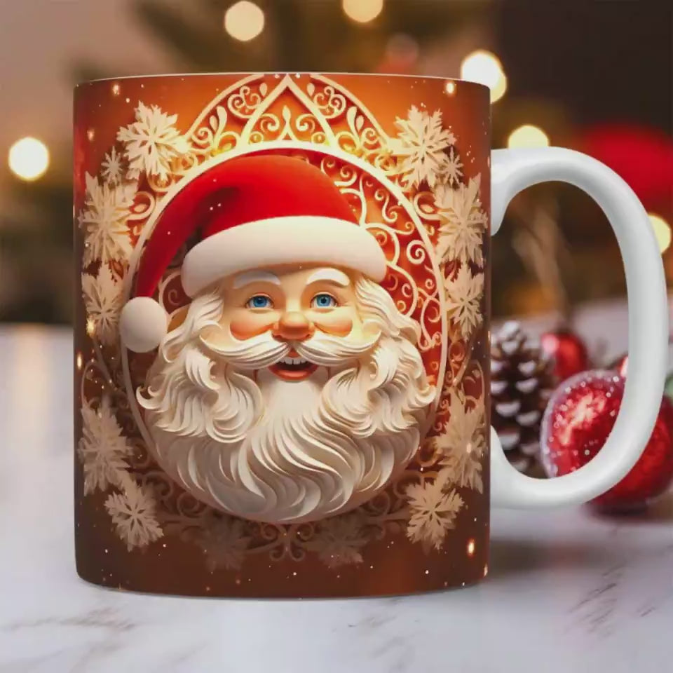 Creative 3D Christmas Ceramic Mug Unique Space Design Snowman Santa Coffee Cup Tea Milk Mug Christmas Gifts For Kids Adults Kitchen Gadgets $22.81 Dana Fashion Color: Santa Claus02 Capacity: 325ml Dana's Kitchen Overview: 1. Exquisitely Crafted: Delight i