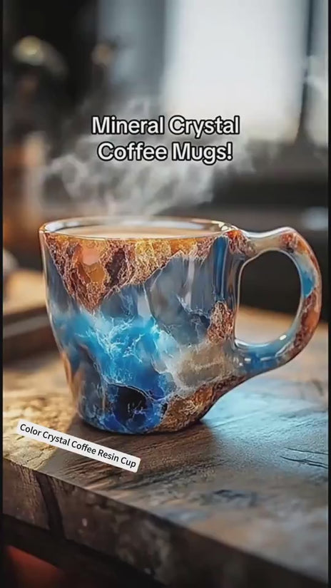400ml Resin Mineral Crystal Coffee Mugs With Handles Elegant Fake Mineral Crystal Cup For Workplace Home Decor Christmas Gift Kitchen Gadgets $17.50 Dana Fashion Color: BZ013 Size: 10cm High style: Flat mouthed inner liner Dana's Kitchen Overview: 1. Grea