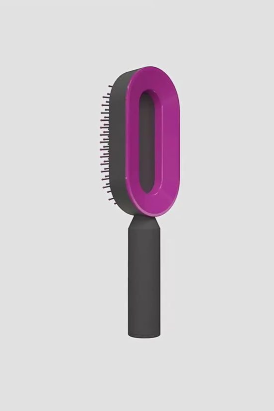 Self Cleaning Hair Brush For Women One-key Cleaning Hair Loss Airbag Massage Scalp Comb Anti-Static Hairbrush $41.17 Dana Fashion Color: 3pcs Set A Beauty Tools Overview: 1. 3D Air Cushion Design: This brush has an oval base and a soft cushion base, wide