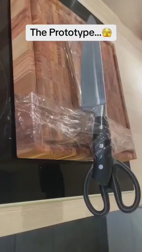 2 in 1 Stainless Steel Kitchen Knife Shears Vegetable Slicer $24.60 Dana Fashion default: default Dana's Kitchen Overview: Kitchen Tools Built with a cutting board - this kitchen scissors can complete such work by itself as cut and slice vegetables and fr