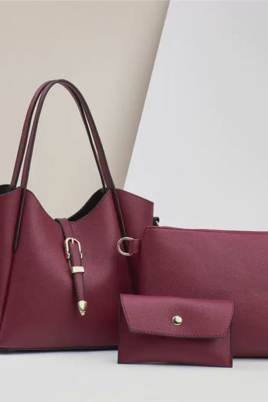 Large Capacity Totes Three-piece Portable Shoulder Bag $48.76 Dana Fashion Color: Apricot Women's Bags Product information: Lining texture: Polyester Applicable scenarios: Daily matching Color: black, red, apricot, khaki, khaki, pink, creamy-white Outer b