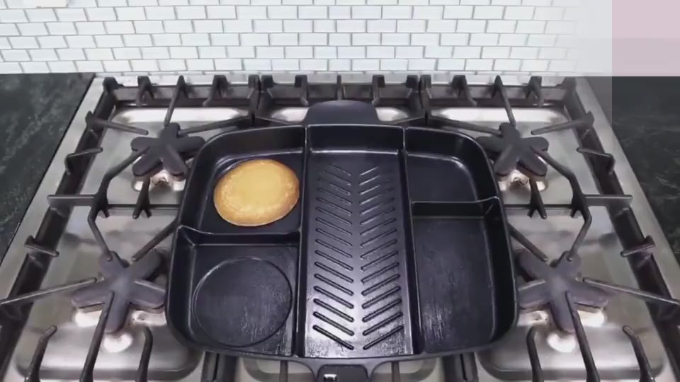 Master Pan 5 in 1 $98.50 Dana Fashion default: default Dana's Kitchen product information Product Name: Multifunctional Frying Pan Bakeware 5 in 1 Product material: aluminum + ABS Product specifications: 38*56CM Even though the MasterPan is quite large in