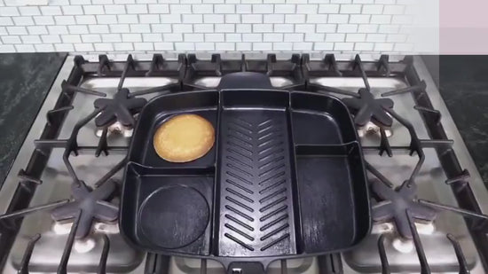 Master Pan 5 in 1 $98.50 Dana Fashion default: default Dana's Kitchen product information Product Name: Multifunctional Frying Pan Bakeware 5 in 1 Product material: aluminum + ABS Product specifications: 38*56CM Even though the MasterPan is quite large in