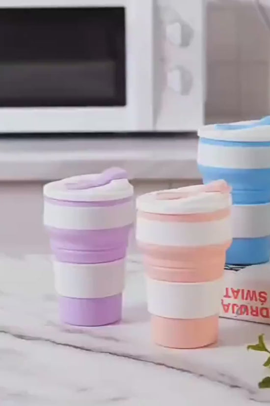 Kitchen Gadgets Folding Cup Collapsible Mug With Cover Coffee Travel Outdoors Portable Water Drinking Tea Cups $19.50 Dana Fashion Color: Light Blue capacity: 350ML Dana's Kitchen Overview: 1. THE cup cover is designed to strengthen the sealing, so it is