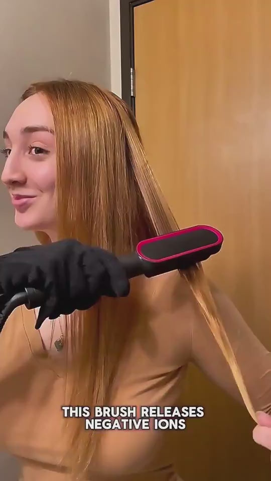 New 2 In 1 Hair Straightener Hot Comb Negative Ion Curling Tong Dual-purpose Electric Hair Brush $39.50 Dana Fashion Color: 2pcs A Black Electrical outlet: US style: With box Beauty Tools Overview: 1. The anti-scald comb is designed to straighten the comb